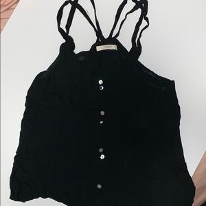 Black button up blouse